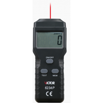 Цифровой тахометр VICTOR DM6234P с ЖК-дисплеем и диапазоном 2.5–99999 об/мин Цифровой тахометр VICTOR DM6234P с ЖК-дисплеем и диапазоном 2.5–99999 об/мин
